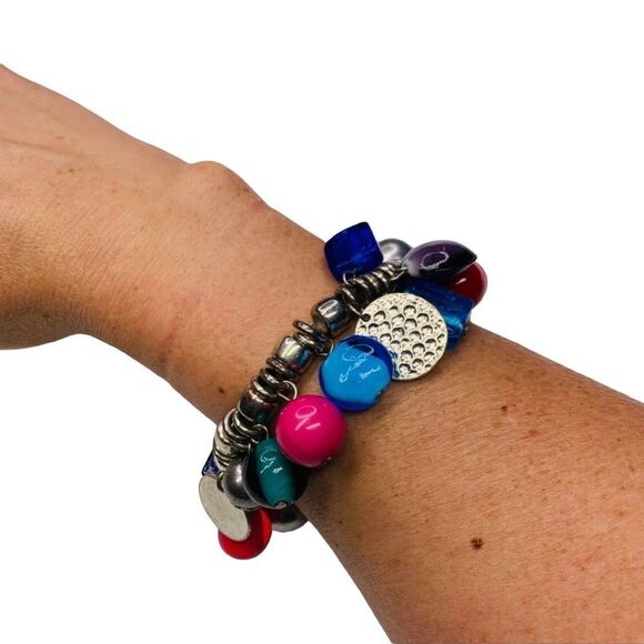 10/$25🦋 Charming Charlie Colorful Beaded Bracelet - Picture 4 of 7